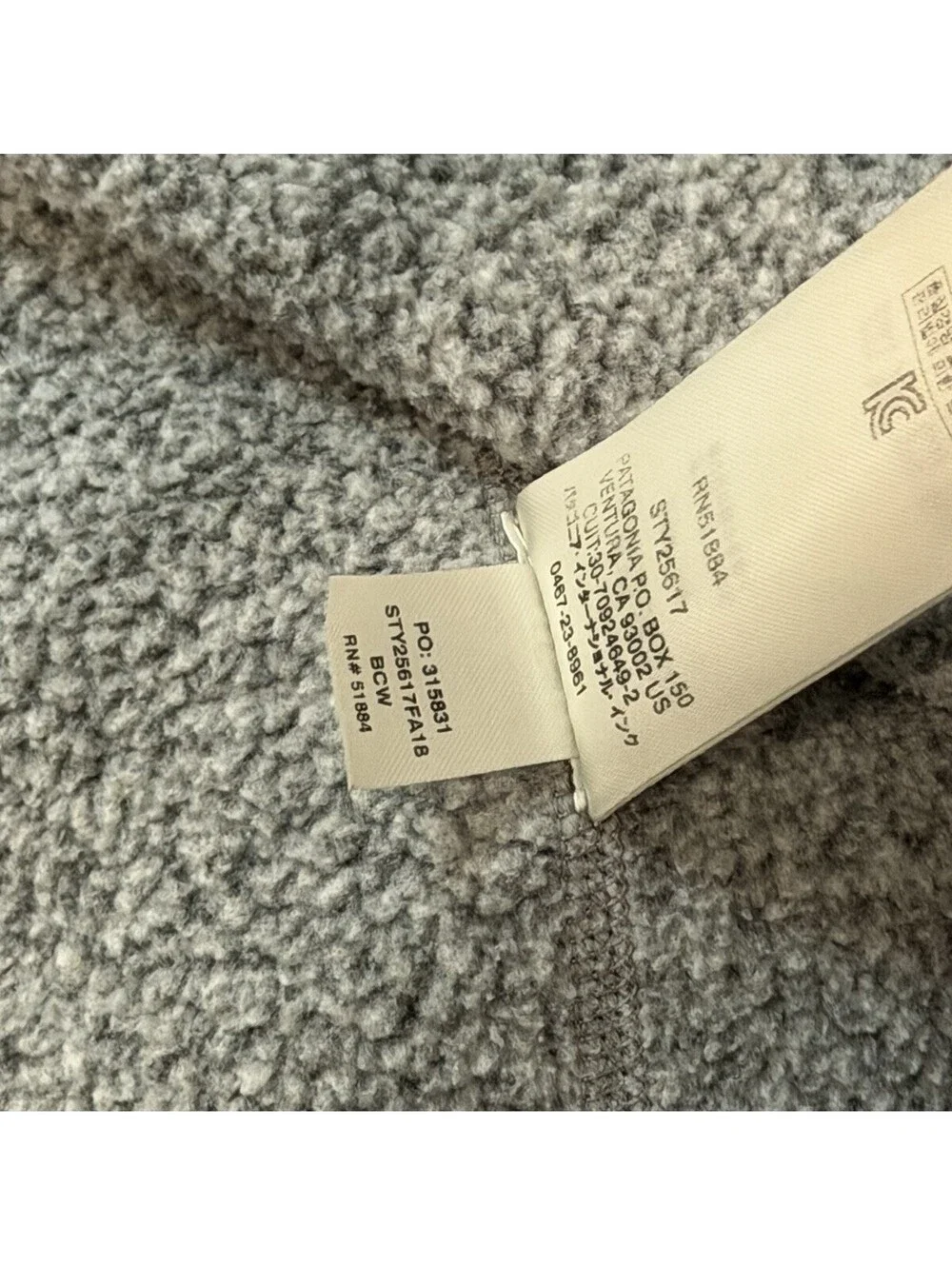 Patagonia Better Sweater 1/4 Zip Pullover Fleece Gray Men’s XL 25522